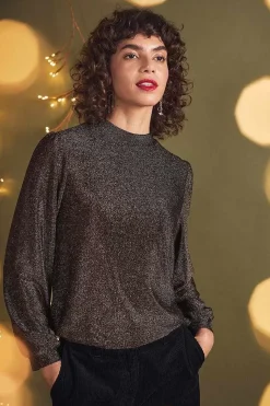 Seasalt Cornwall Tops<Dawn Point Sparkly Top Rosehip