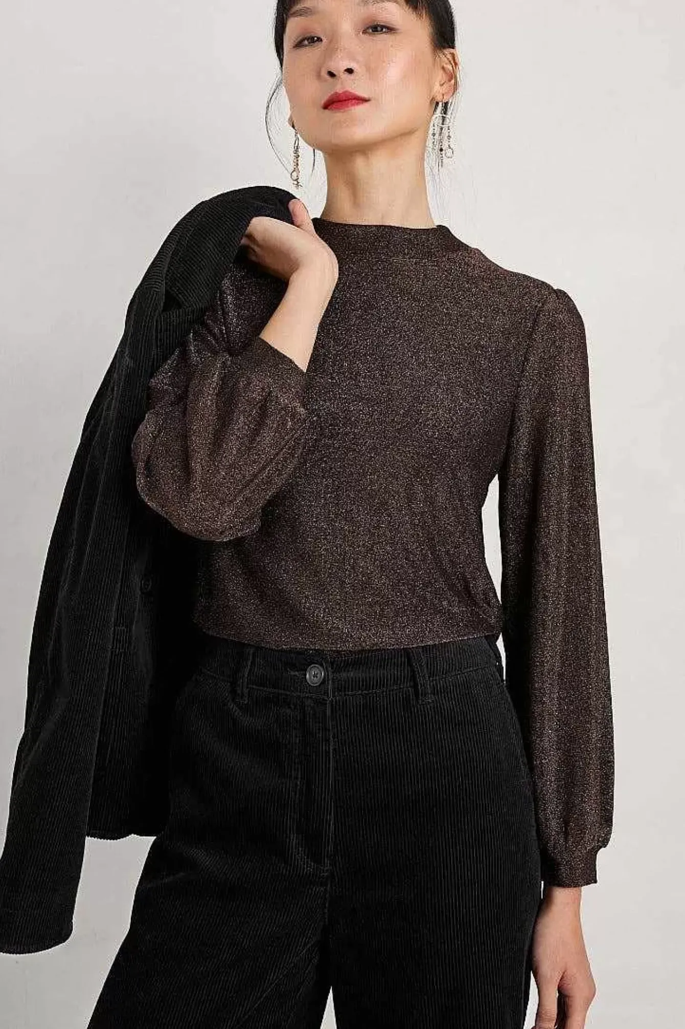 Seasalt Cornwall Tops<Dawn Point Sparkly Top Rosehip