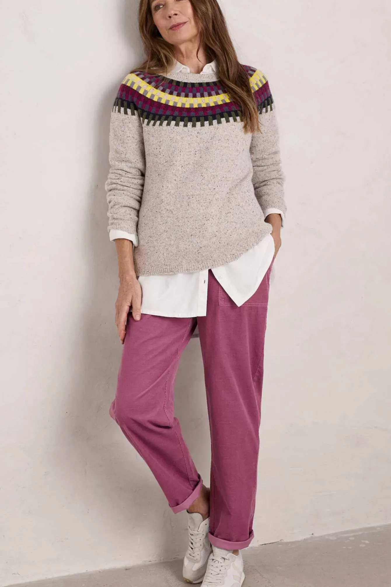 Seasalt Cornwall Trousers & Shorts<Dayby Cord Trousers Buddleia