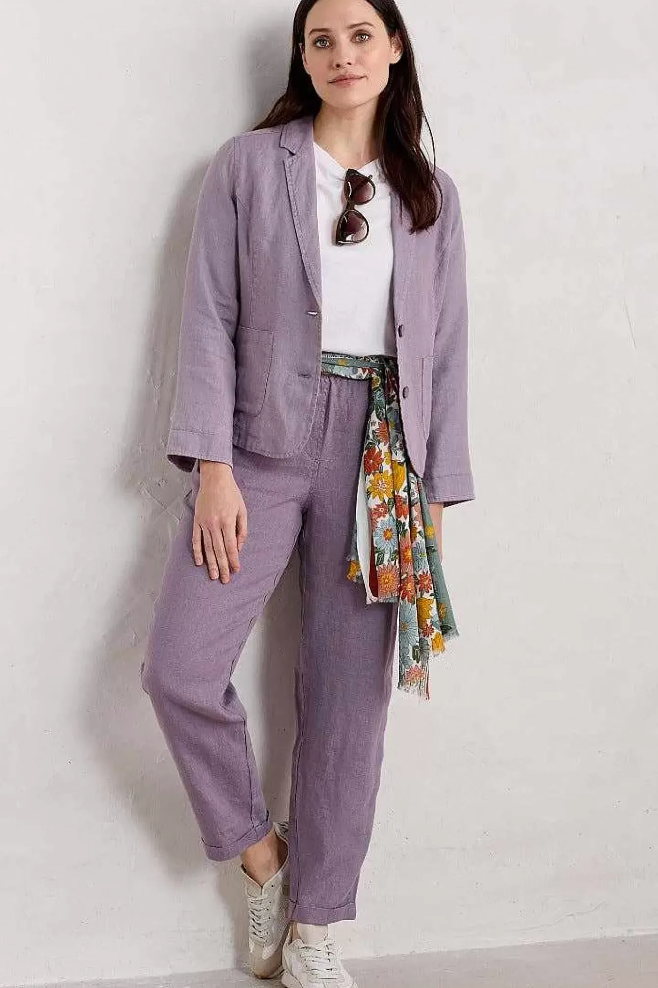 Seasalt Cornwall Trousers & Shorts<Dipping Sun Trousers Grape Thistle