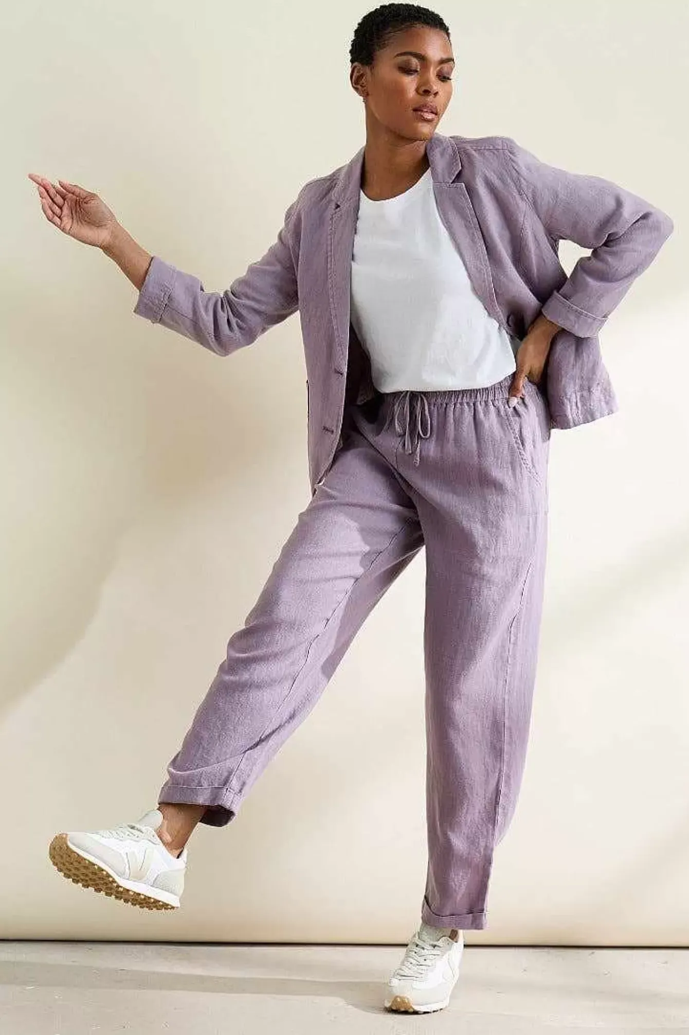 Seasalt Cornwall Trousers & Shorts<Dipping Sun Trousers Grape Thistle
