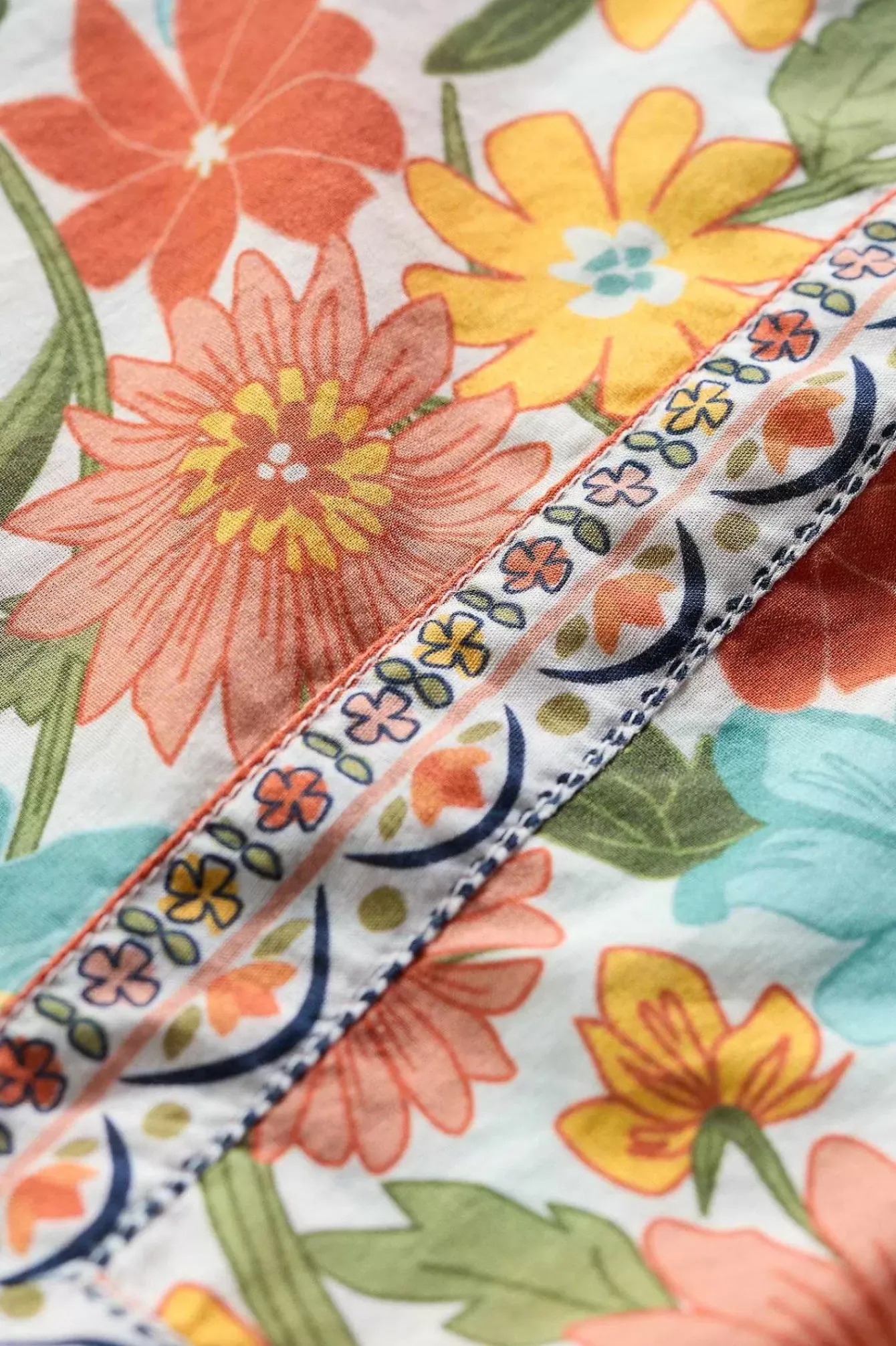 Seasalt Cornwall Tunics<Dragonfly V-Neck Tunic (Gots) Flowering Blooms Chalk