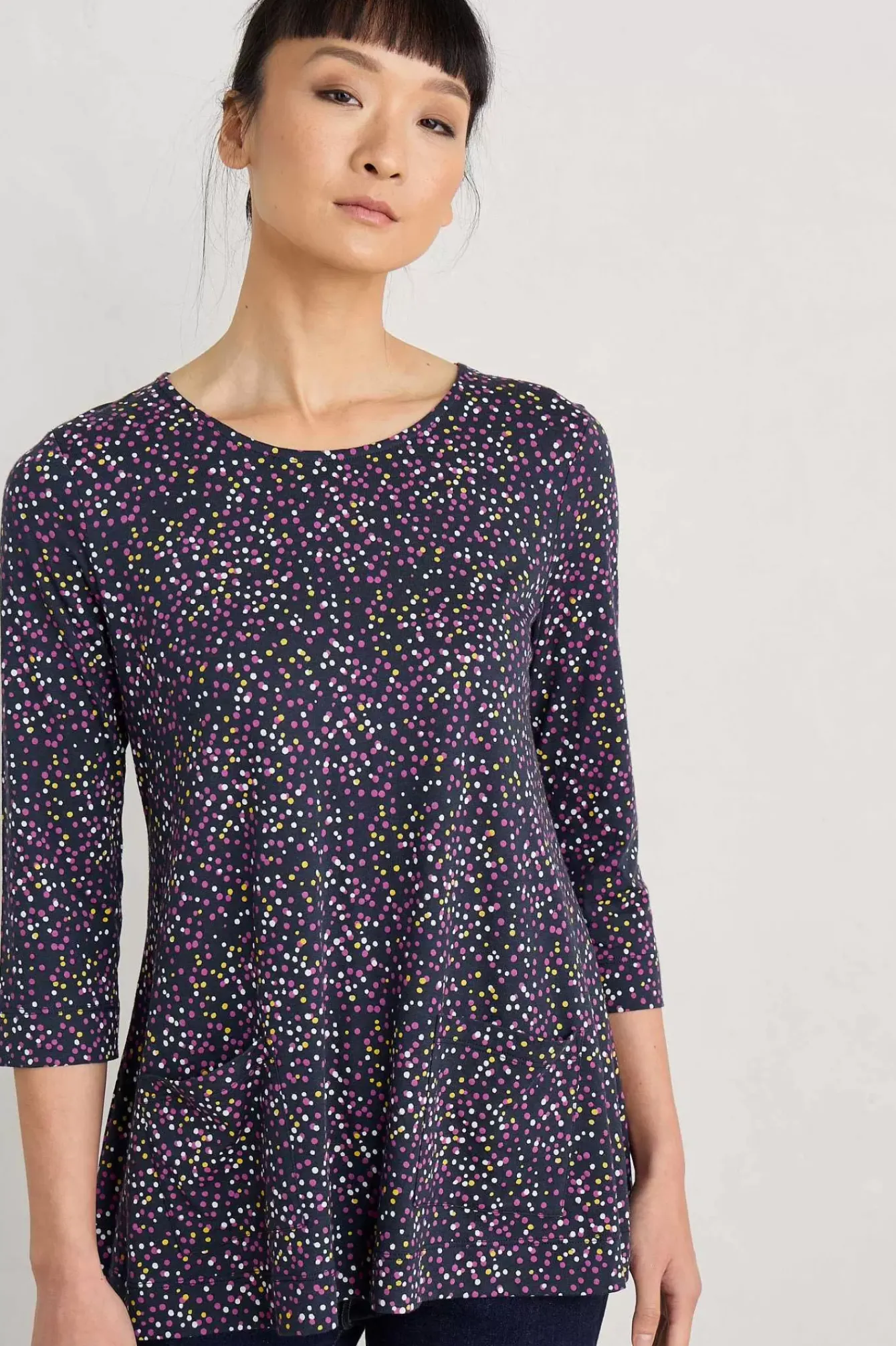 Seasalt Cornwall Tops<Drawing Book Swing Top Dotted Paint Crocus