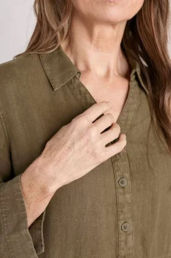 Seasalt Cornwall Tunics<Early Sun Linen Tunic Laurel