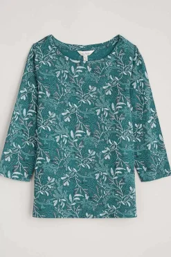 Seasalt Cornwall Tops<Easel 3/4 Sleeve Top Flowing Reeds Wreckage
