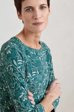 Seasalt Cornwall Tops<Easel 3/4 Sleeve Top Flowing Reeds Wreckage