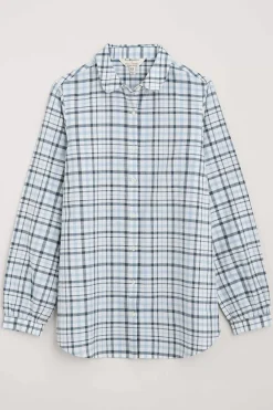Seasalt Cornwall Tops<Ebb Tide Check Shirt Clover Blue Fog