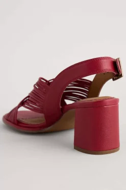 Seasalt Cornwall Sandals<Faerystone Mid Heel Leather Sandals Maple