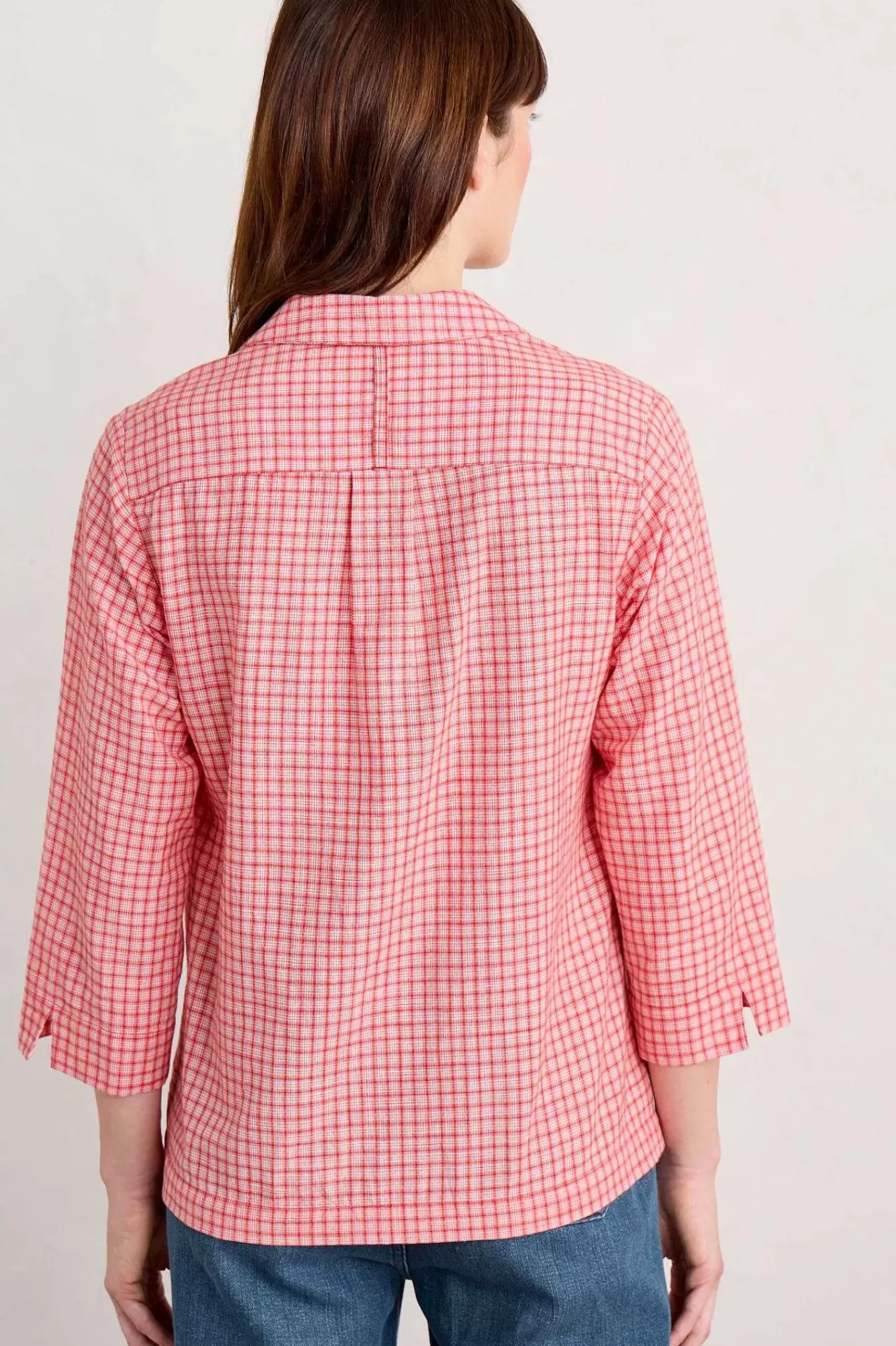 Seasalt Cornwall Tops<Farsight Cotton Shirt Forrabury Stitches Tomato
