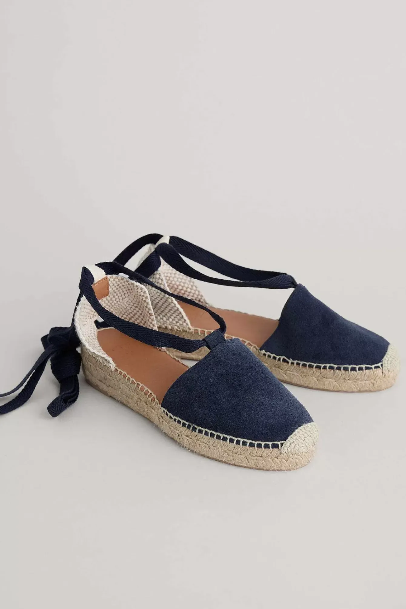 Seasalt Cornwall Shoes<Fern Path Suede Wedge Espadrilles Dark Night