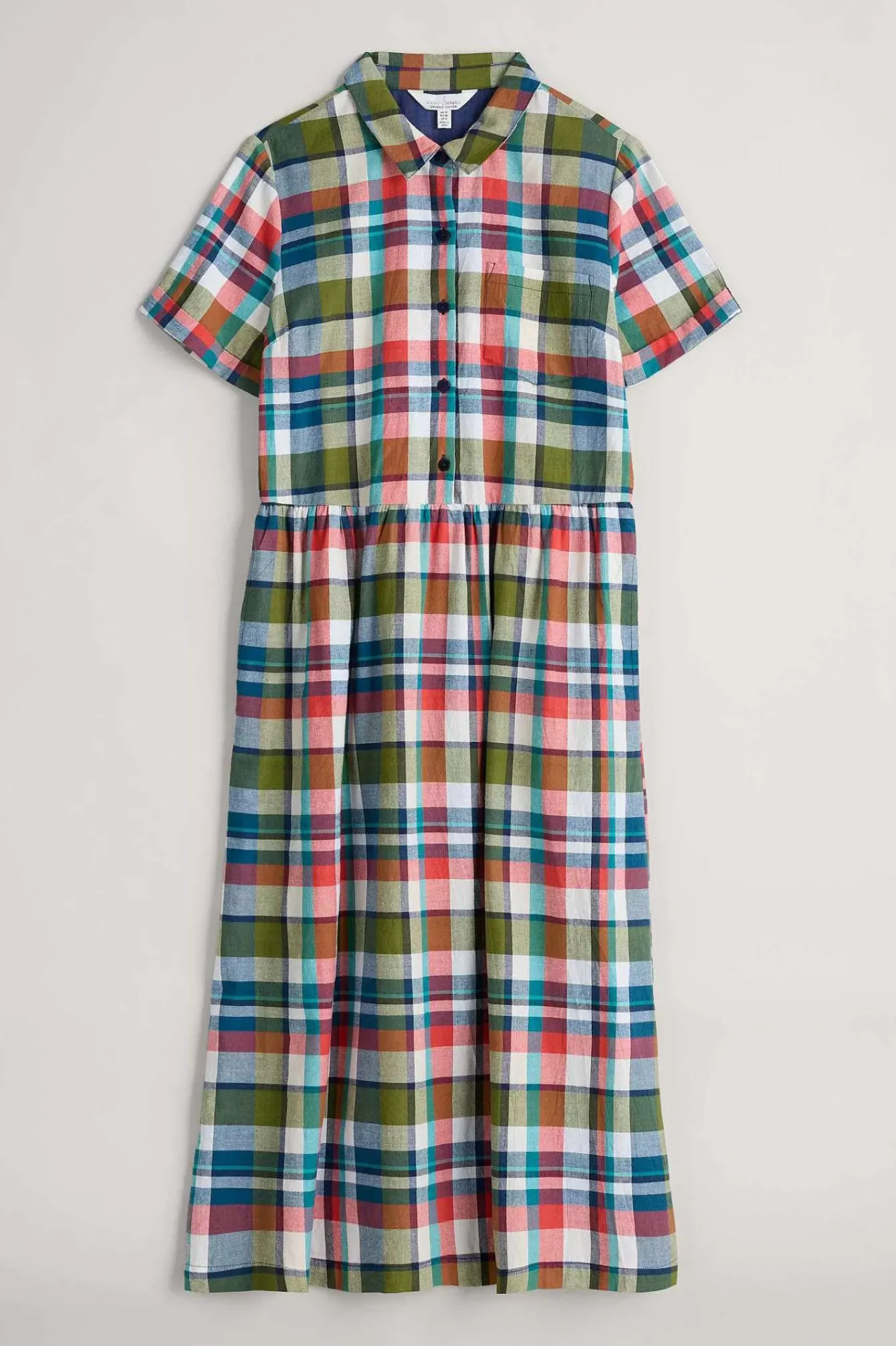 Seasalt Cornwall Dresses<Fleet Checked Midi Dress Florabunda Multi