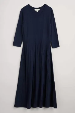 Seasalt Cornwall Dresses<Folk Song Knitted Midi Dress Maritime