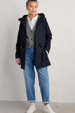 Seasalt Cornwall Coats & Jackets<Fulmar Waterproof Coat Night Sea