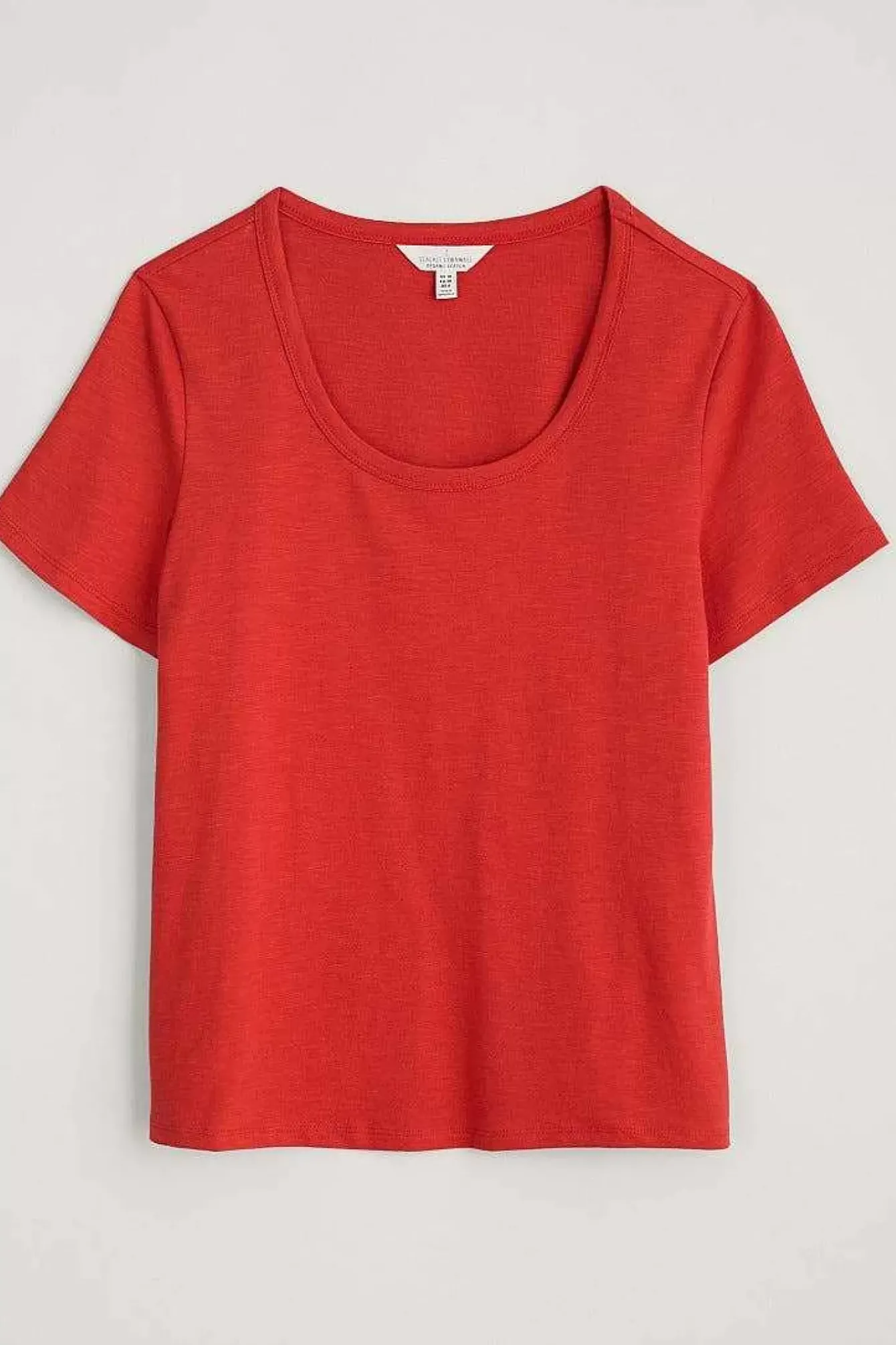Seasalt Cornwall Tops<Gala Scoop Neck T-Shirt Tomato