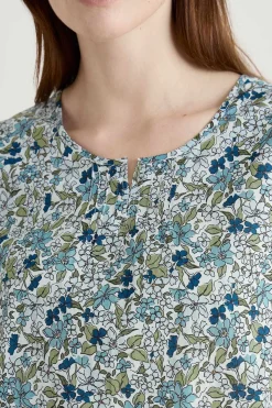 Seasalt Cornwall Tops<Garden Gate Cotton Top Anemone Vintage Reflection