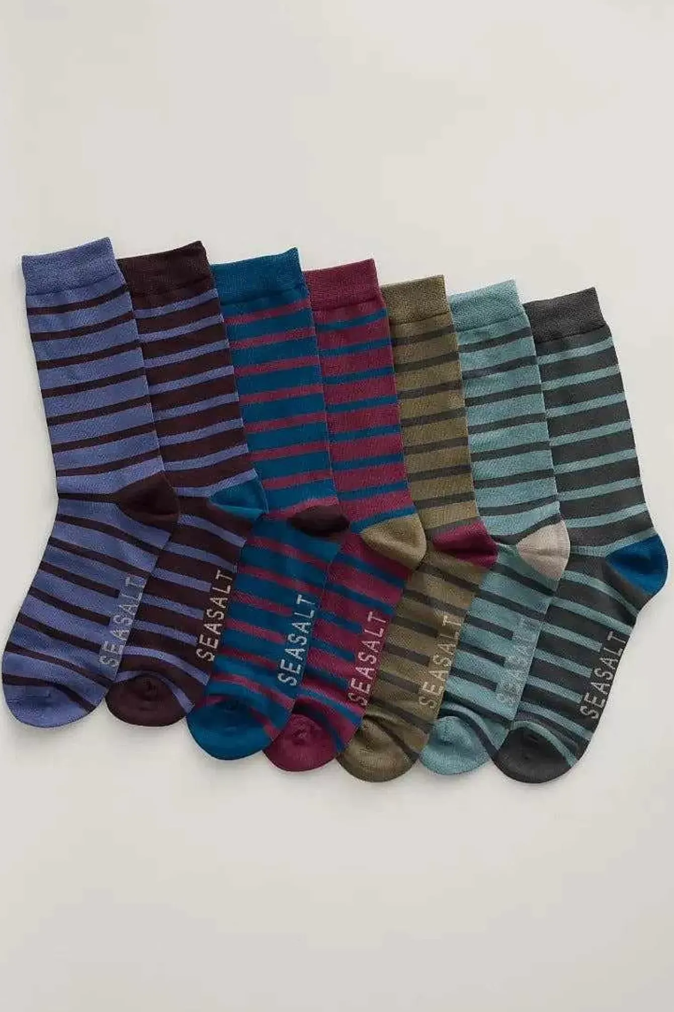 Seasalt Cornwall Socks<Gift Box Of 7 Men's Sailor Socks Cabooler Mix