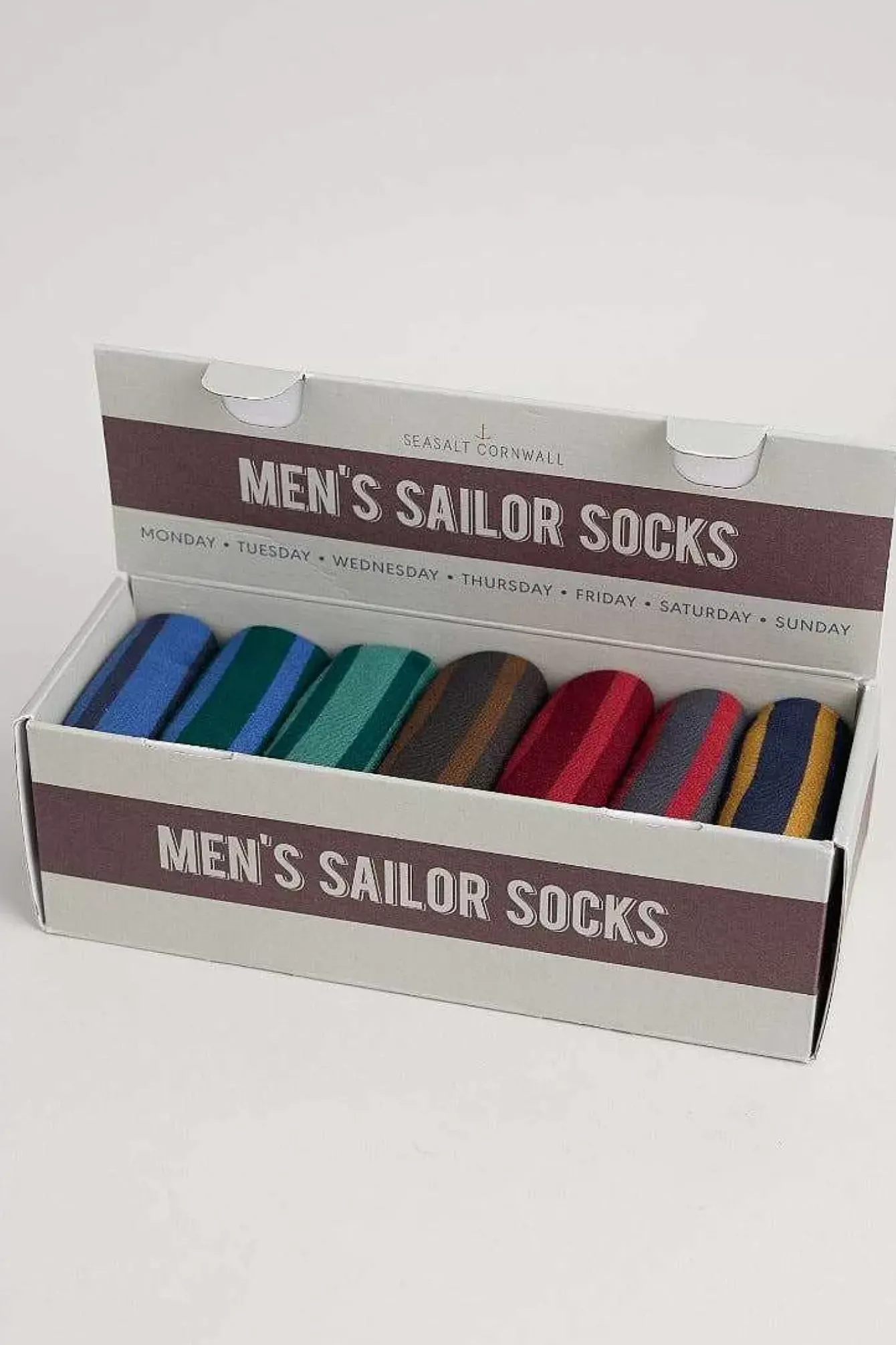 Seasalt Cornwall Socks<Gift Box Of 7 Men's Sailor Socks Cabooler Mix
