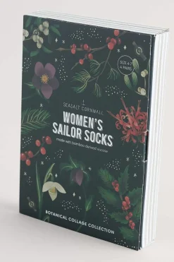 Seasalt Cornwall Socks & Tights<Gift Box Of 4 Women's Sailor Socks Wing Petal Mix