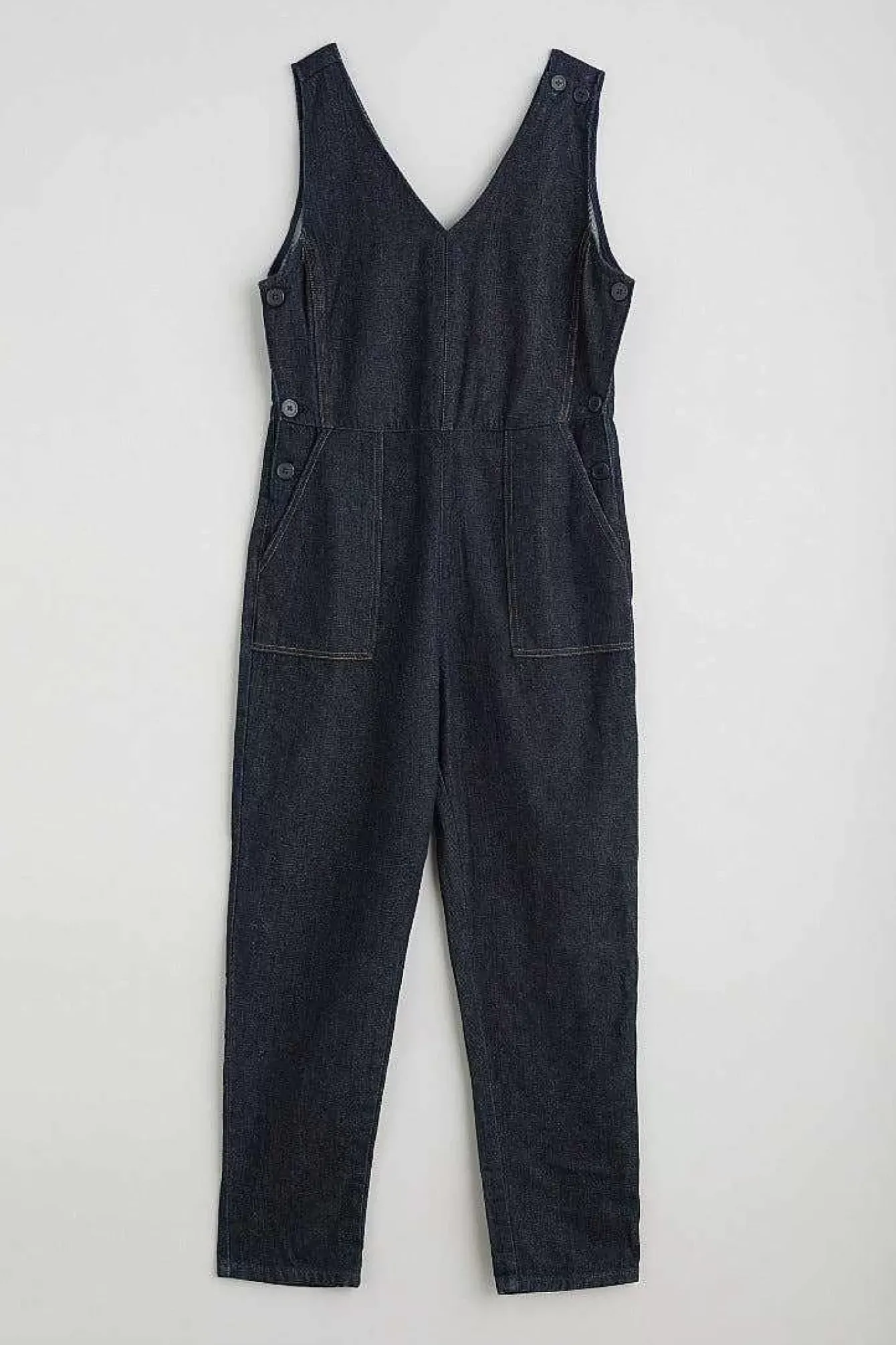 Seasalt Cornwall Trousers & Shorts<Gilley Denim Dungarees Dark Indigo Wash