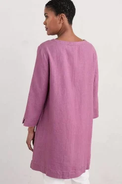 Seasalt Cornwall Tunics<Golitha Falls Linen Tunic Thistle