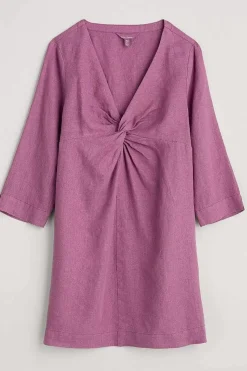 Seasalt Cornwall Tunics<Golitha Falls Linen Tunic Thistle