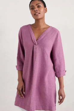 Seasalt Cornwall Tunics<Golitha Falls Linen Tunic Thistle