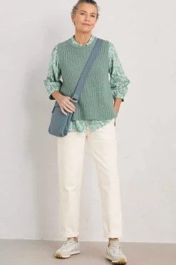 Seasalt Cornwall Knitwear<Gull Rising Knitted Vest Rosemary