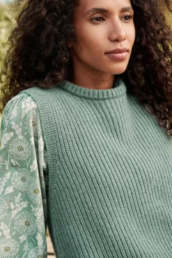 Seasalt Cornwall Knitwear<Gull Rising Knitted Vest Rosemary