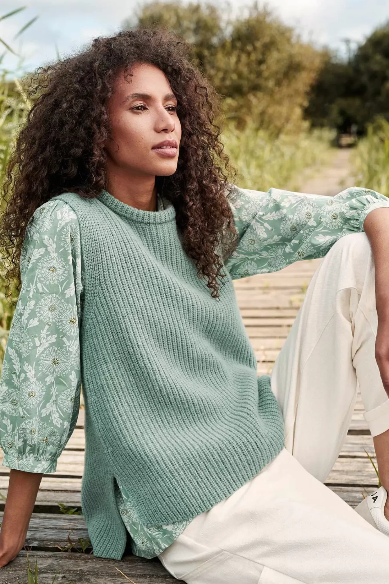 Seasalt Cornwall Knitwear<Gull Rising Knitted Vest Rosemary