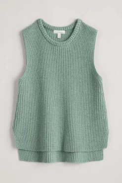 Seasalt Cornwall Knitwear<Gull Rising Knitted Vest Rosemary