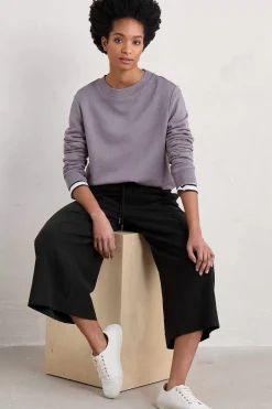 Seasalt Cornwall Tops<Hawkmoth Organic Cotton Sweatshirt Grape Thistle