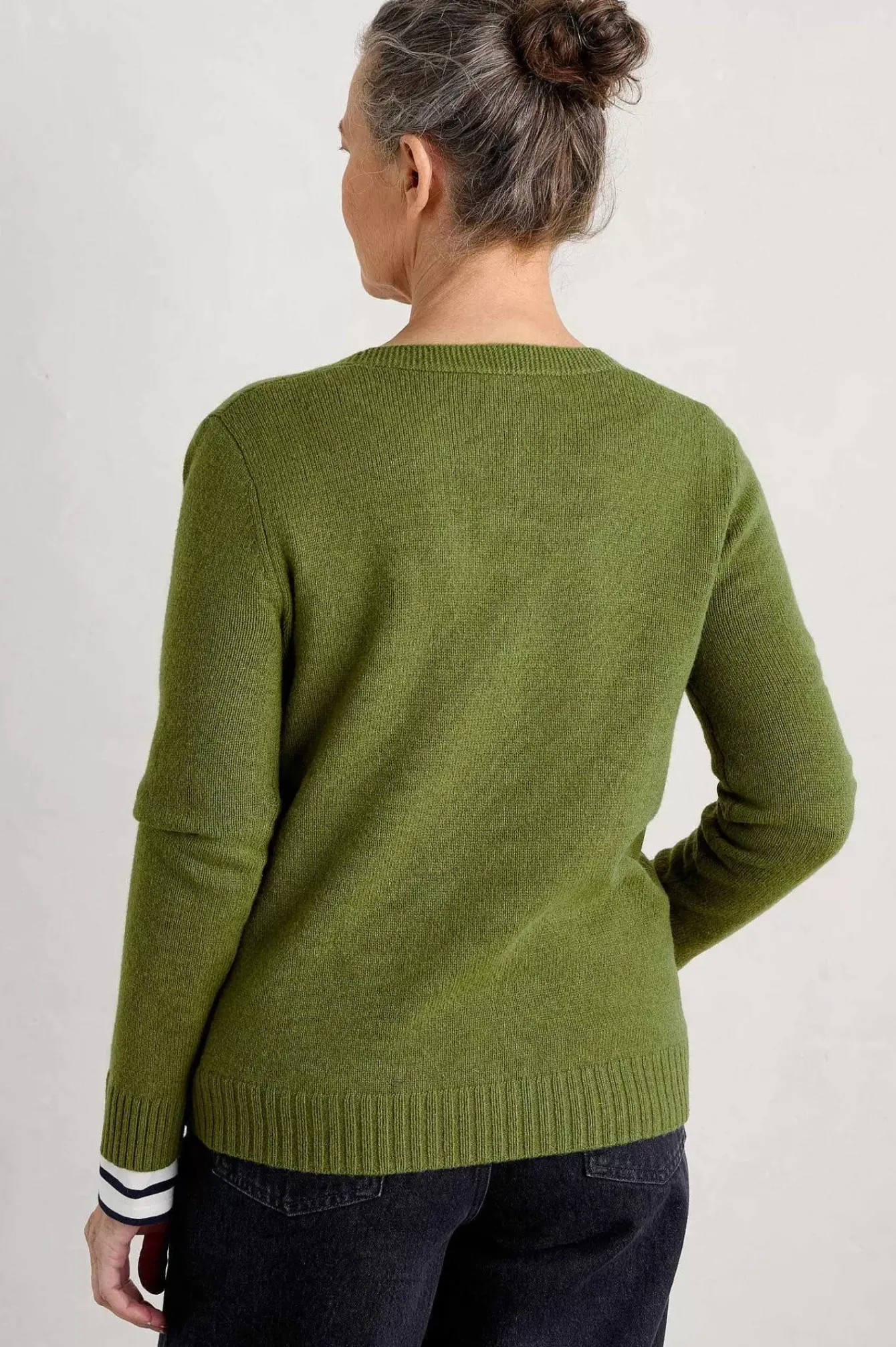 Seasalt Cornwall Knitwear<Hendra Lane V-Neck Jumper Dark Citron