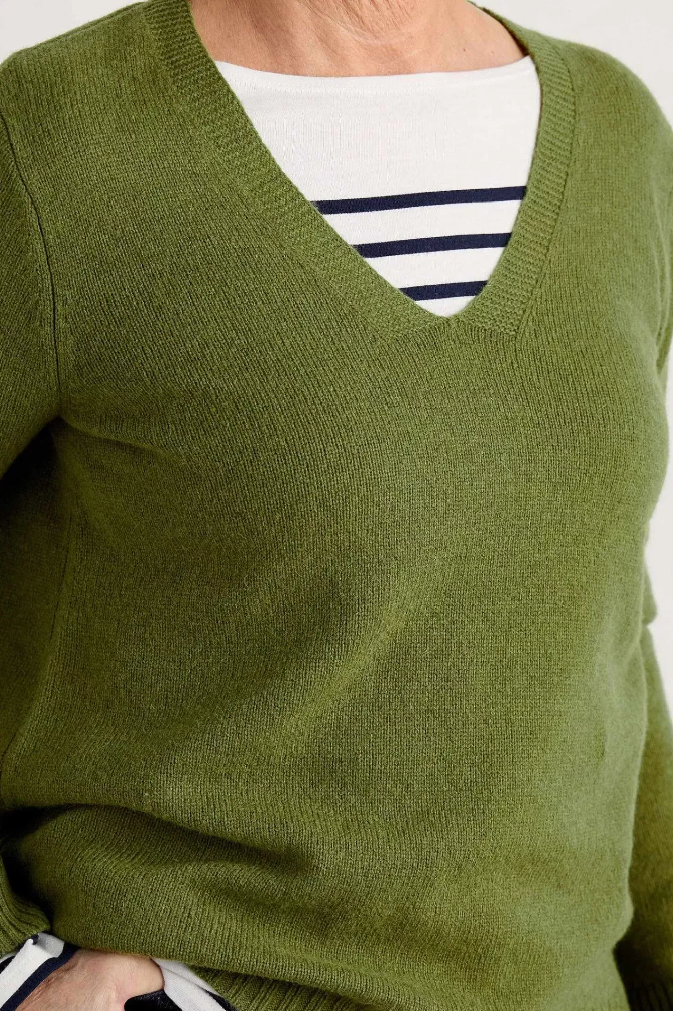 Seasalt Cornwall Knitwear<Hendra Lane V-Neck Jumper Dark Citron