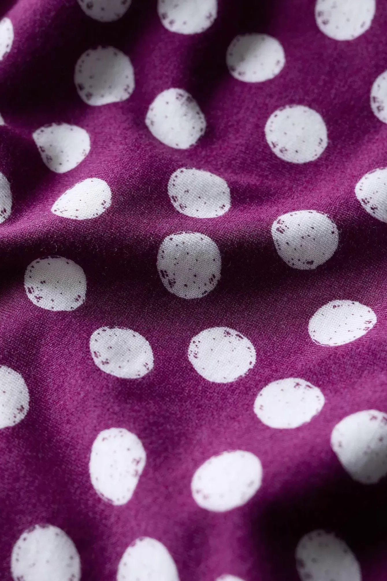 Seasalt Cornwall Tops<Herb Garden Angel Sleeve V-Neck Top Crayon Spot Cassis
