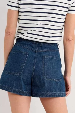 Seasalt Cornwall Trousers & Shorts<Holloway Denim Shorts Mid Wash Tide