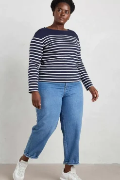 Seasalt Cornwall Trousers & Shorts<Honeydew Barrel Leg Jeans Light Wash