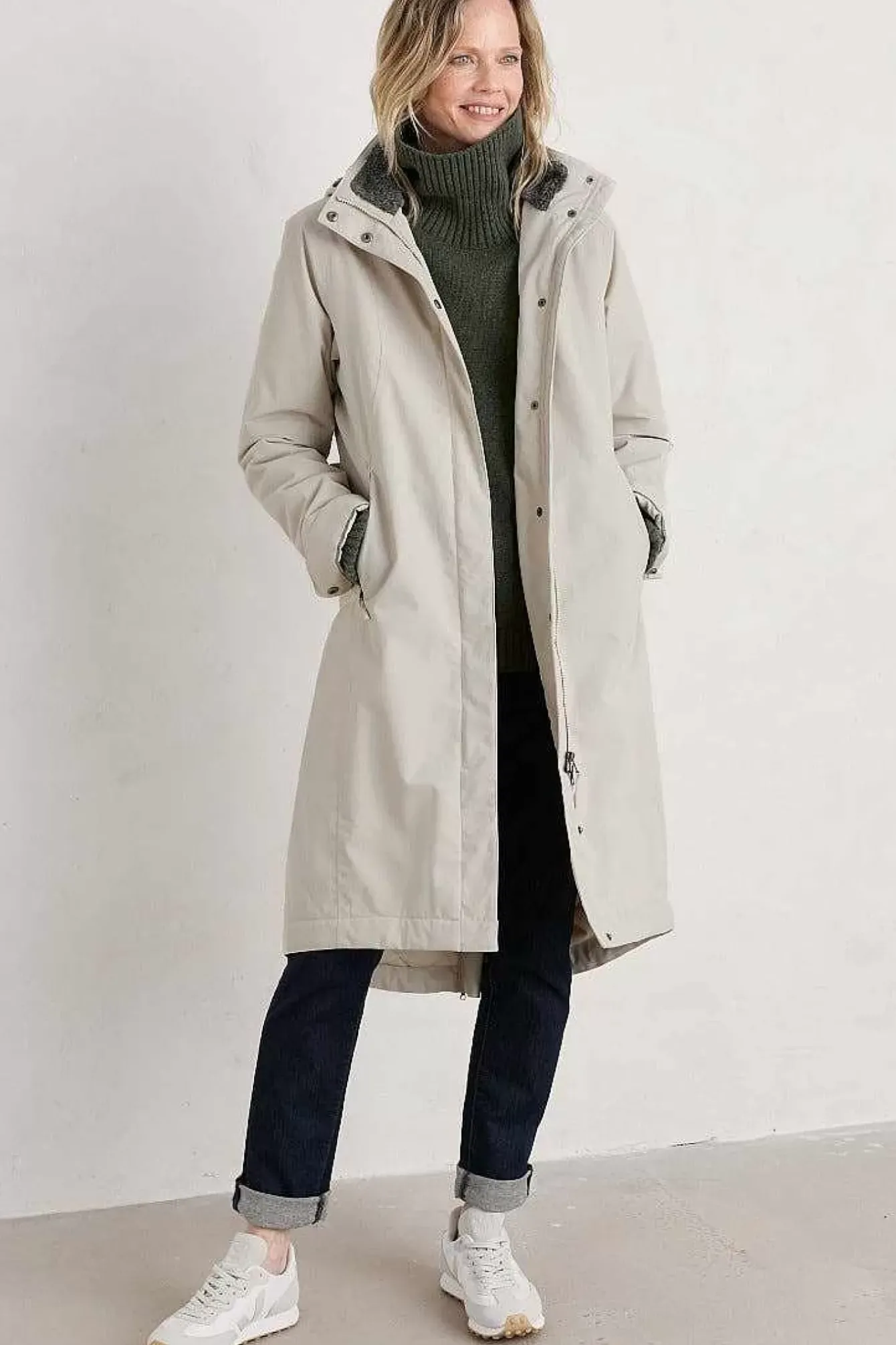 Seasalt Cornwall Coats & Jackets<Janelle Waterproof Coat Aran