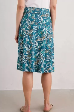 Seasalt Cornwall Skirts<Jessica Grace A-Line Jersey Skirt Kelp Forest Ocean Drift