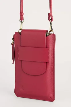 Seasalt Cornwall Bags<Kelsey Leather Phone Wallet Sedum
