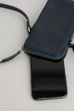 Seasalt Cornwall Bags<Kenwyn Zip Up Cross Body Phone Wallet Dark Night