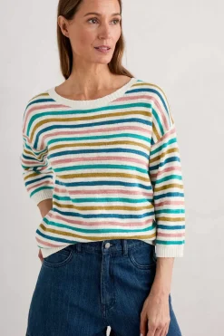 Seasalt Cornwall Knitwear<Knavock Striped Jumper Mini Cornish Helford Multi