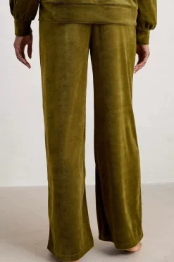 Seasalt Cornwall Nightwear<Kowan Velour Trouser Bright Olive