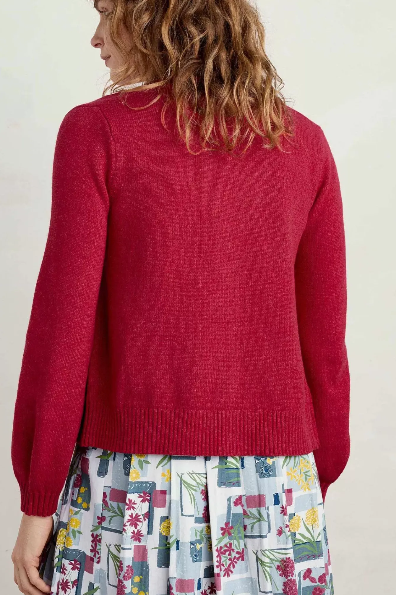 Seasalt Cornwall Knitwear<Lambe Creek V-Neck Cardigan Sedum