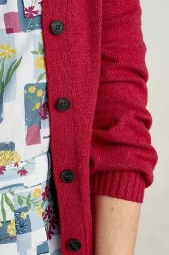 Seasalt Cornwall Knitwear<Lambe Creek V-Neck Cardigan Sedum