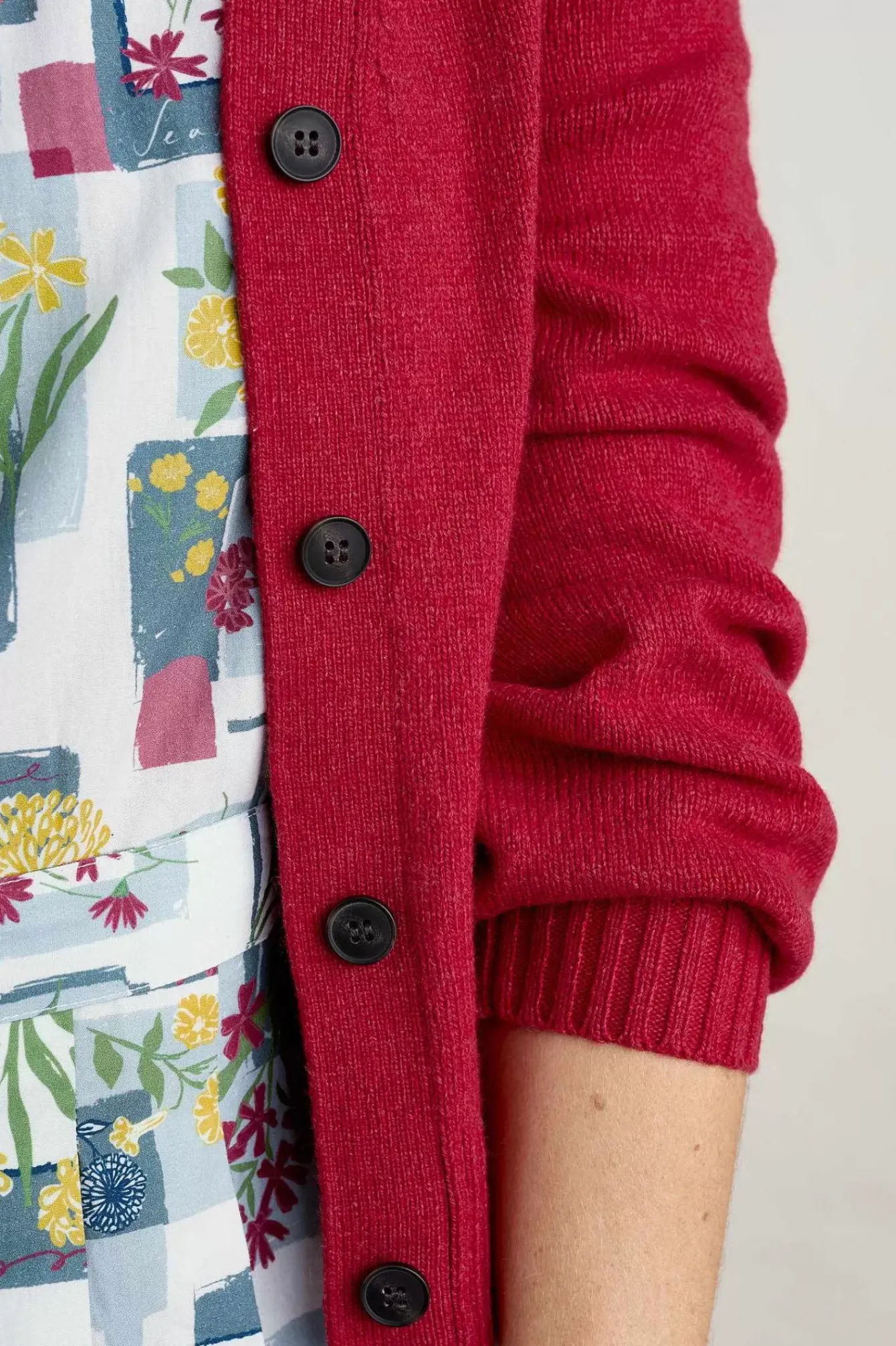 Seasalt Cornwall Knitwear<Lambe Creek V-Neck Cardigan Sedum