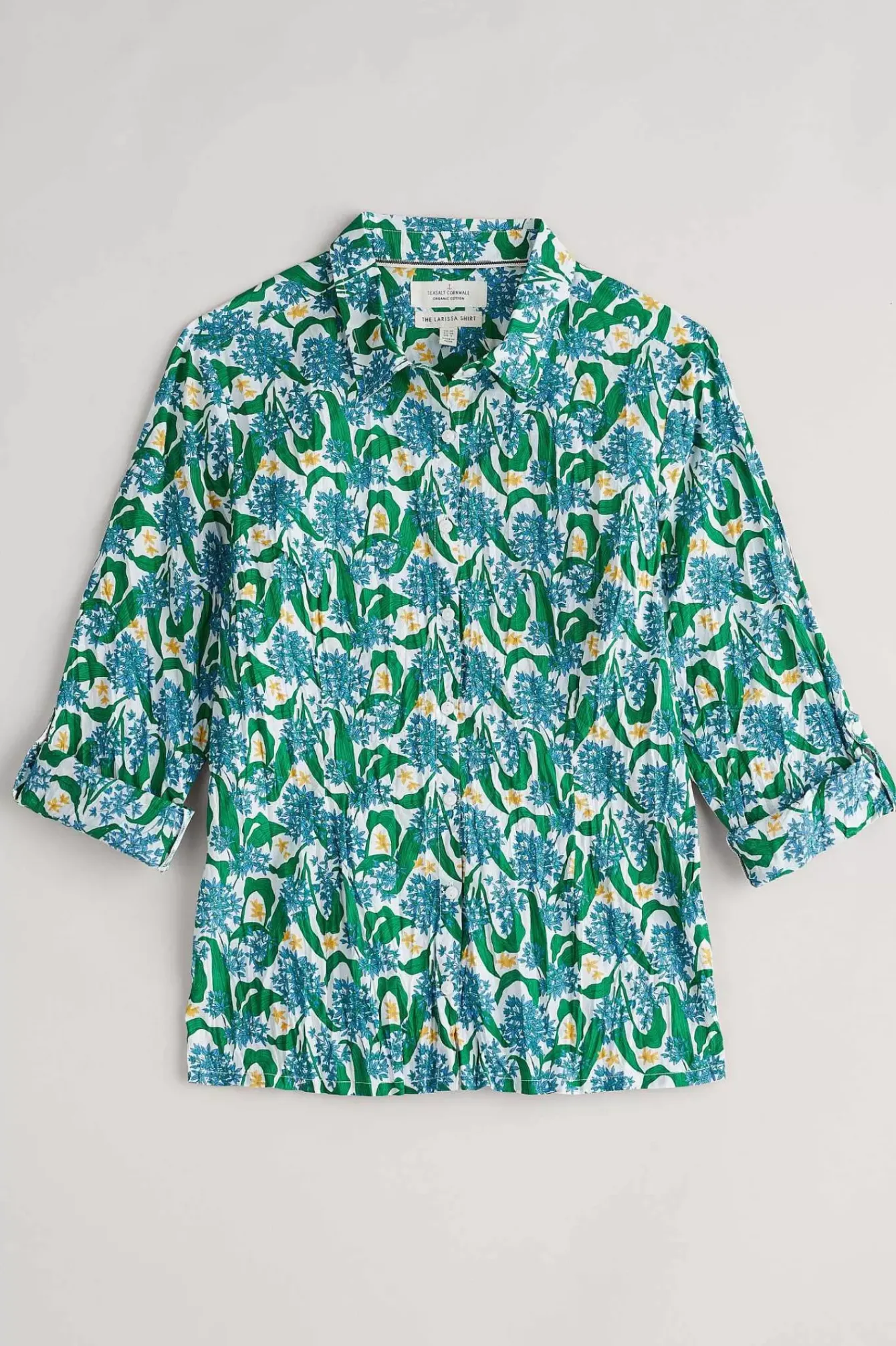 Seasalt Cornwall Tops<Larissa Organic Cotton Shirt Woodland Garlic Chalk