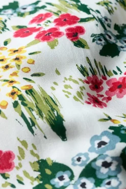 Seasalt Cornwall Skirts<Lethlean Pleated Maxi Skirt Painterly Field Chalk