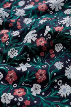 Seasalt Cornwall Skirts<Line Strokes Tiered Midi Skirt Creekside Floral Maritime