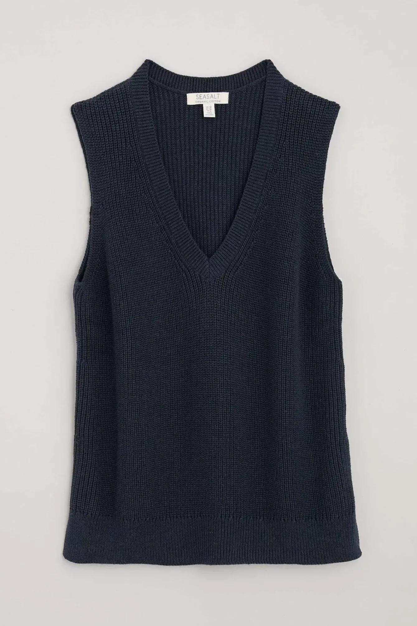Seasalt Cornwall Knitwear<Lookout Point V-Neck Knitted Vest Maritime