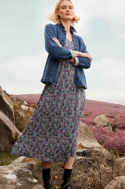 Seasalt Cornwall Dresses<Maggie Maxi Dress (Gots) Floral Moor Maritime